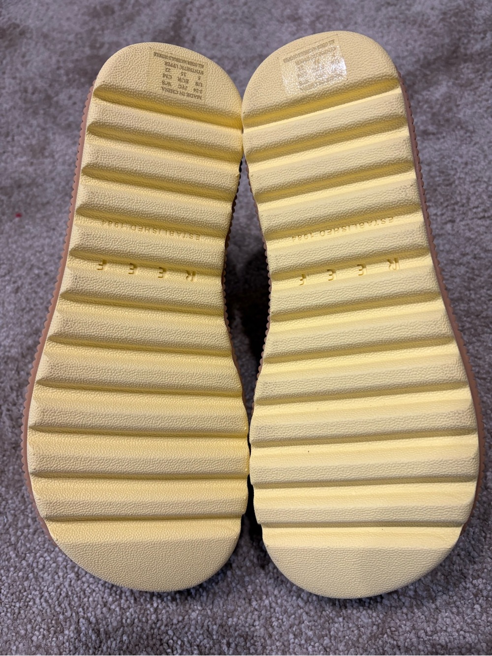 Reef Yellow Double-Strap Slingback Sandals - Picture 2 of 4